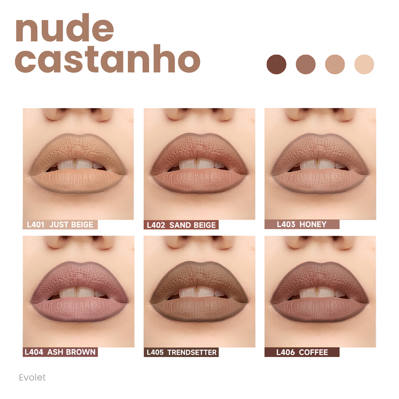 Caixa Com 6 Lápis Delineador Labial Face Secret Artist Shape Sculpt - Textura Supermacia