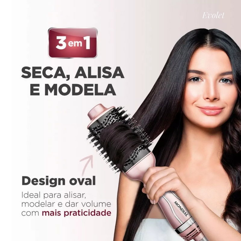 Escova Secadora Mondial Golden Rose Bivolt