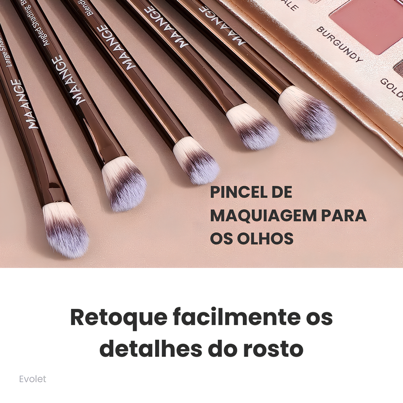 20 Pincéis de Maquiagem Profissional de Ponta Dupla - MAANGE