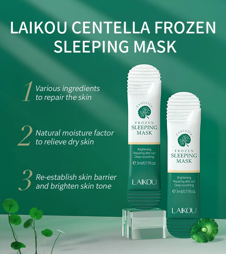 LAIKOU 7pcs Moisturizing Facial Mask Hydrating Sleeping Face Sheet Masks Repairing & Nourishing Night Face Mask Skin Care