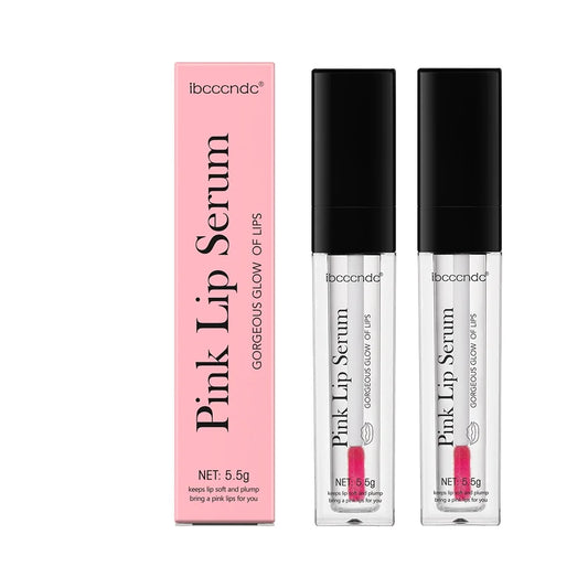 Natural Pink Serum Lips Pink Fresh Remove Dark Lips Gel Clareador Essência Creme Bálsamo Reparador de Linhas Finas Clareador Esfoliante Labial