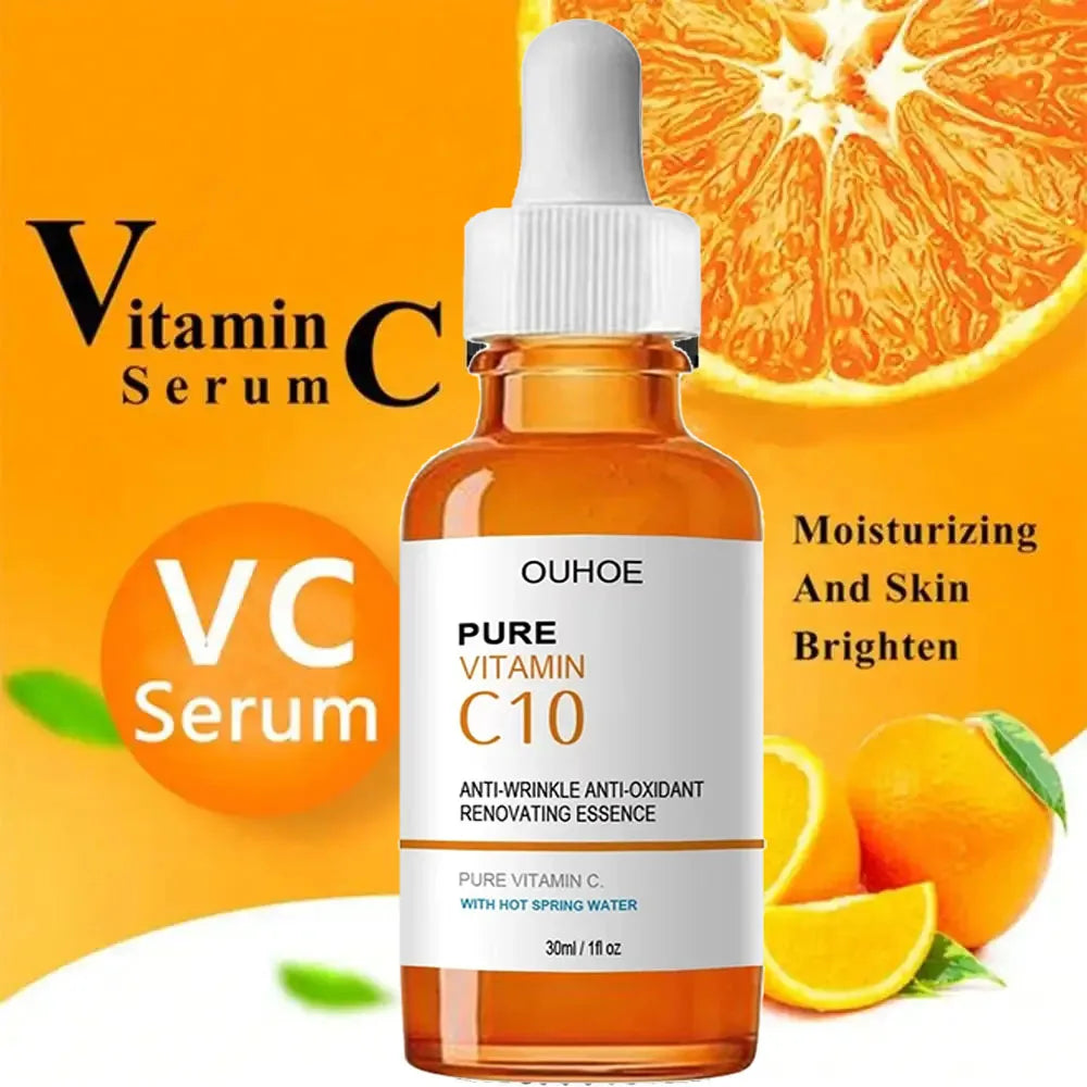 Vitamina C Removedor de Rugas Soro Facial Lifting Firmador Atenuação de Linhas Finas Antienvelhecimento Essência Clareadora Clareamento Nutrição Cuidados com a Pele