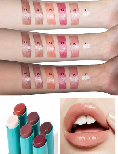 Jelly Solid Lip Tint Cute Hydrating Mirror Red Brown Lipstick Clear Moisturizing Lips Tint Nature Nude Korea Lip Makeup Cosmetic