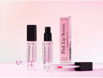 Natural Pink Serum Lips Pink Fresh Remove Dark Lips Gel Clareador Essência Creme Bálsamo Reparador de Linhas Finas Clareador Esfoliante Labial