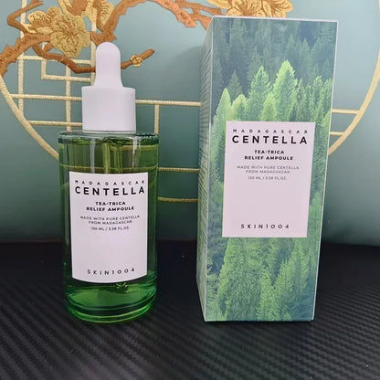 100ml Centella Asiatica Essence Calmante Hidratante Iluminador Sérum Facial Cápsula Iluminadora Ampola Solução Diária para Cuidados com a Pele