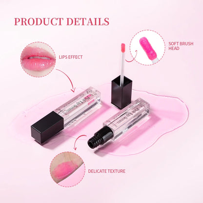 Natural Pink Serum Lips Pink Fresh Remove Dark Lips Gel Clareador Essência Creme Bálsamo Reparador de Linhas Finas Clareador Esfoliante Labial